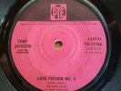 Tony Jackson and The Vibrations Love Potion No.9  Vinyl 7