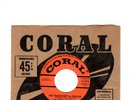 CLASSIC ROCKABILLY-JOHNNY BURNETTE TRIO-THE TRAIN KEPT A-ROLLIN'/HONEY HUSH-CORA