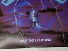 METALLICA Ride The Lightning LP 1984 Elektra/ Megaforce Vinyl VG++/Vg w/Liner