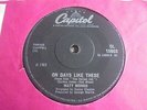 Matt Monro - On Days Like These 1969 UK 45 CAPITOL THE ITALIAN JOB