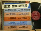 RCA LM 1703 ELMAN PIATIGORSKY MILSTEIN Great Combinations 1S 1S 1954 VG+ TO VG++