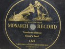 Sousa's Band: Trombone Sneeze - Victor Monarch 1223 One-Sided 78 rpm Record