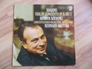 SZERYNG HAITINK BRAHMS VIOLIN CONCERTO PHILIPS 6500 530 Rare UK LP Signed Cover