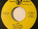 NORTHERN SOUL Jamo Thomas I SPY (FOR THE FBI) Trans World 45 rare Canadian press