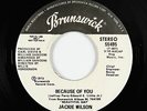 70s Soul 45 - Jackie Wilson - Because Of You - Brunswick - VG+ mp3 - promo