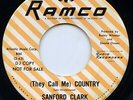 HEAR- Rare Country 45- Sanford Clark- (They Call Me) Country- Ramco # 1979 Promo