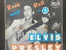 ELVIS PRESLEY - YELLOW LABEL ROCK N ROLL N°5 - RARE FRENCH