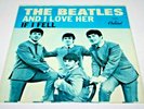 the BEATLES - IF I FELL / AND I LOVE HER - Capitol - 5235 (SLEEVE ONLY) - VG+