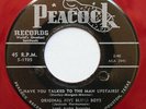 Original Five Blind Boys Peacock Red Vinyl Black Gospel 45rpm 1954
