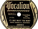 PAPA CHARLIE JACKSON: You Put It In US Vocalion 03048 Banjo Blues 78 Rare Hear