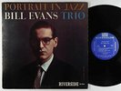 Bill Evans Trio - Portrait In Jazz LP - Riverside - RLP 12-315 Mono