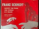 Franz Schmidt Quintet for piano & strings G Major Joerg Demus-Piano XWN 18650 LP