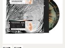 ANGELS & AIRWAVES LIFEFORMS LP SIGNED BLACK & OLIVE SMUSH ORANGE SPLATTER VINYL