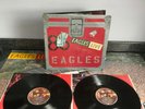 LP VINYL DOUBLE ALBUM THE EAGLES LIVE C/W POSTER 1980 GERMAN 1ST PRESS VG+/EX