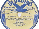 BO CARTER: Please Warm My Weiner US Bluebird 6058 Blues 78 Rare Hear