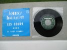 Rare Juke Box 45t Johnny Hallyday Les Coups Original