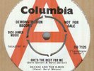 DAVANI & THE D-MEN**SHE'S THE BEST FOR ME**DEMO**BEAT**THE COLUMBIA LABEL**HEAR