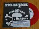 MXPX Broken Bones RED vinyl 7 punk TOUR STICKER magnified plaid nofx cootees