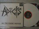 THE ADICTS ALL THE YOUNG DROOGS LP WHITE VINYL + INNER SLEEVE + POSTER M/NM