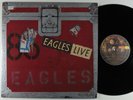 EAGLES Live ASYLUM 2XLP VG+/VG++ promo embossed gatefold with poster   
