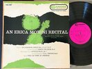 ERICA MORINI   RECITAL /  BALSAM - BRAHMS / RCA CAMDEN CAL-207 MONO 1s/1s LP