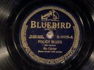 78 RPM -- Bo Carter, Bluebird 8495, Policy Blues/My Baby, E-/V+ Blues