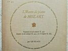 LILI KRAUS Mozart Piano Works FRENCH LP LES DISCOPHILES FRANCAIS DF 94