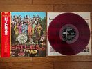 THE BEATLES Sgt. Pepper's Lonely Hearts Club Band JAPAN LP RED WAX w/OBI OP-8163