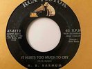 Northern Soul 45 H.B. BARNUM It Hurts Too Much To Cry/Lonely Hearts HEAR Rare