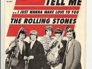 45RPM, ROLLING STONES ' TELL ME ' VG REC & PIC SLEEVE ' RARE '  ROCK