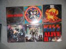 Vintage 6 Kiss Vinyl Record Albums 2 Single 3 Double 1 Trible 11 Records