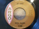 Etta James / At Last / 1960 Rare Argo 45 / VG+