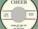 FIVE DISCS Never Let You Go / That Was the Time 45rpm Cheer 1962 white label