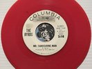THE BYRDS Rare red vinyl promo 45 Columbia #43271 Mr. Tambourine Man / same VG+