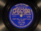 78 RPM -- Oscar Woods, Decca 7219, E/V+ Blues - Steel Guitar