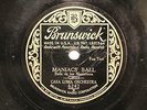 JAZZ CASA LOMA ORCH Maniac's Ball / Black Jazz BRUNSWICK 6242 E-/V++