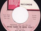 RAY MELTON  Who Said I'd Miss You / Boppin Guitar 45 PROMO  SirH70