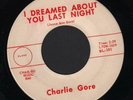 Hear 1960 Charlie Gore Autographed Teen Blank 45 I Dreamed About You Last Night