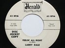 Larry Dale Herald White Label DJ Only 45rpm 1975 