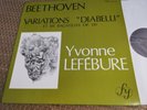 BEETHOVEN Variations Diabelli & 6 Bagatelles YVONNE LEFEBURE France FY 022 NM