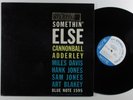 CANNONBALL ADDERLEY Somethin' Else BLUE NOTE LP VG+ stereo NY USA *