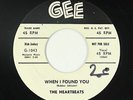 Doo-Wop 45 - Heartbeats - When I Found You - Gee - VG+ mp3