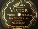 VICTOR20948 ; JELLY ROLL MORTON'S RED HOT PEPPERS Beale Street Blues/ The Pearls