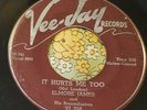 Blues 45 Elmore James It Hurts Me Too / Elmore's Contribution VEE-JAY HEAR