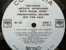 V/A Columbia Artists' Interviews with Frank Jones US PROMO ONLY LP Johnny Cash