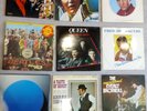 9 Assorted Vinyl Records Elvis, Beatles, Queen, Status Quo, Acker Bilk, Everley
