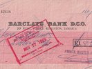 COLLCTORS ITEM 1969 PAY CHEQUE PRINCE BUSTER RECORD SHACK TO GLEN ADAMS *SIGNED