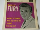 Billy Fury HALFWAY TO PARADISE 1961 UK EP Decca DFE 6694  EX+ AUDIO - LISTEN