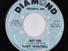 Northern Soul 45 RUBY WINTERS Better DIAMOND HEAR