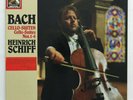 BACH / HEINRICH SCHIFF Cello Solo Suites 1-6 german EMI digital 2-LP Box vg++